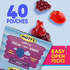 Pouch on the go: Mott's Berry Snacks ready for school lunch.