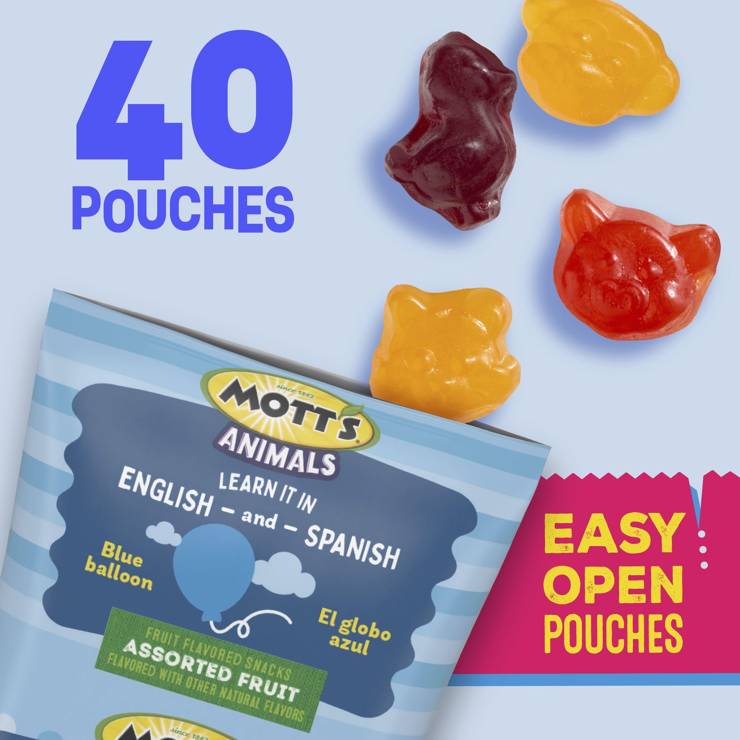 Mott's Gluten Free Fruit Snacks are lunchbox-friendly and non-artificial.