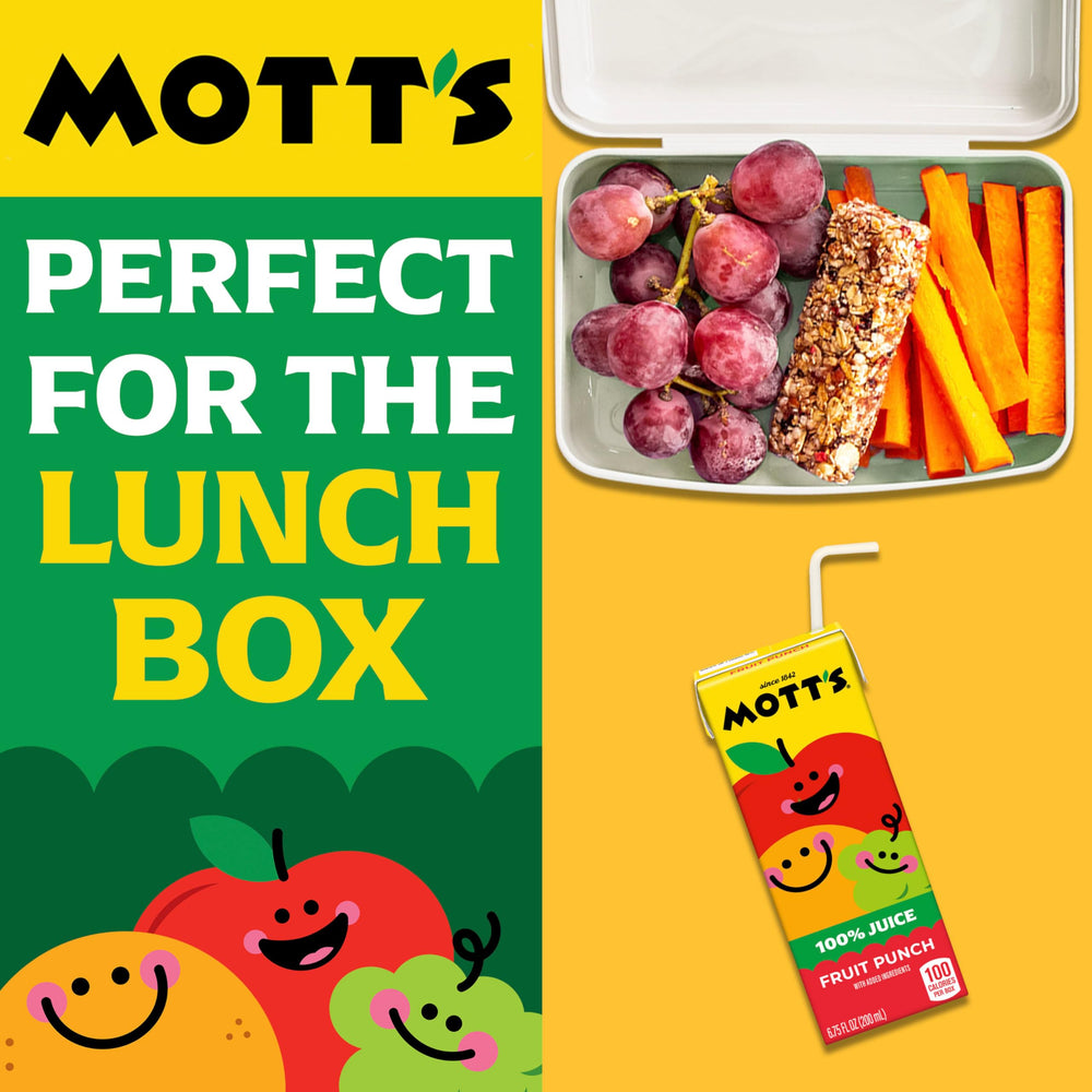 Gluten-free icon on Mott's fruit punch packaging.