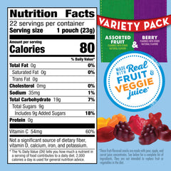 Mott's snacks in lunchbox pouches, gluten-free and gelatin-free.