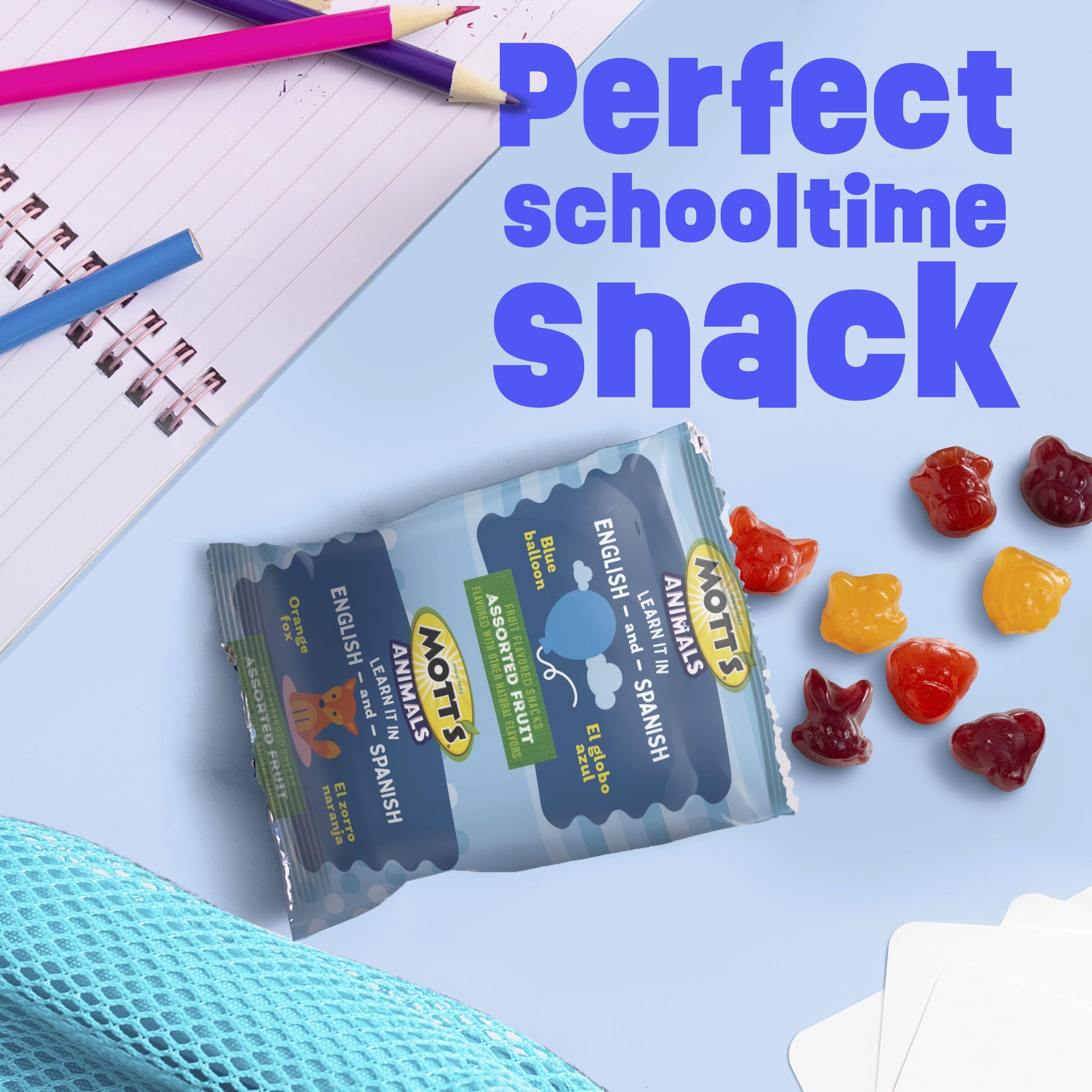 After-school snacking made easy with Mott's animal-shaped fruit snacks.