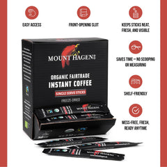 Box open with sticks accessible for office or travel coffee moments