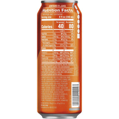 Pouring Mountain Dew Kickstart Orange Citrus into a glass for a refreshing break