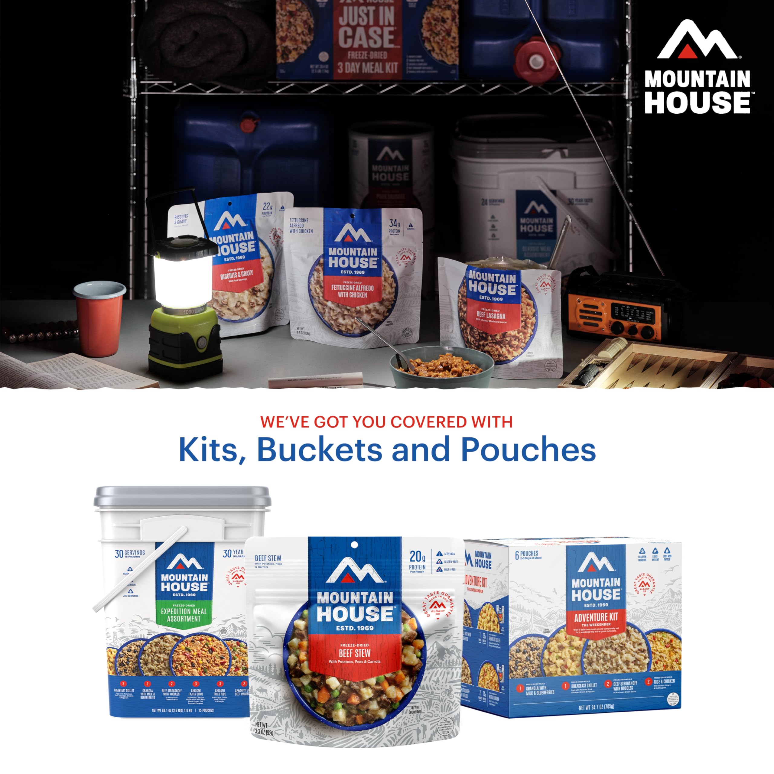 Mountain House spaghetti with beef marinara delivering familiar taste with simple preparation.