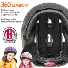 Mountalk toddler helmet with 360 inner pads for soft head contact and easy cleaning.