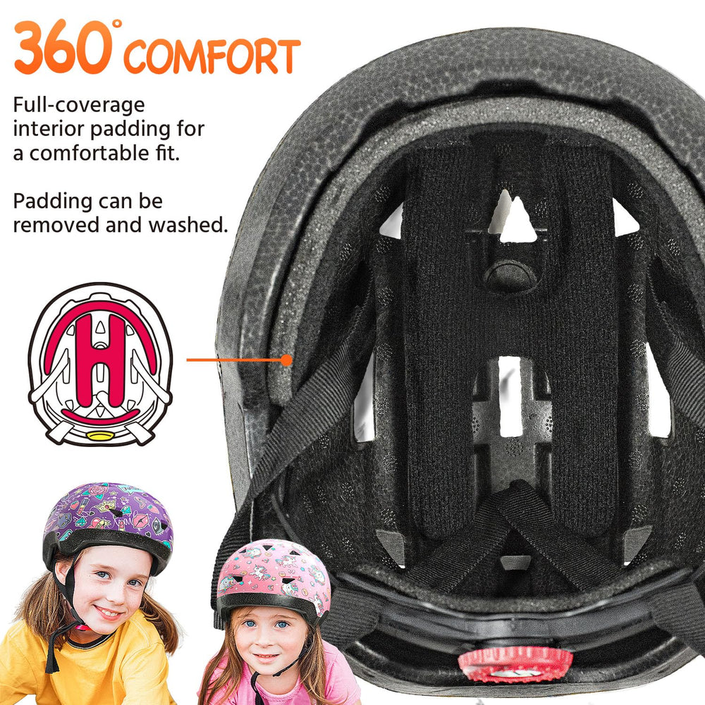 Mountalk Flower Kitten helmet, right side with comfortable inner pads for long wear