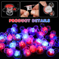 Mouse Party Favors blue LED ring brightens indoor and outdoor parties