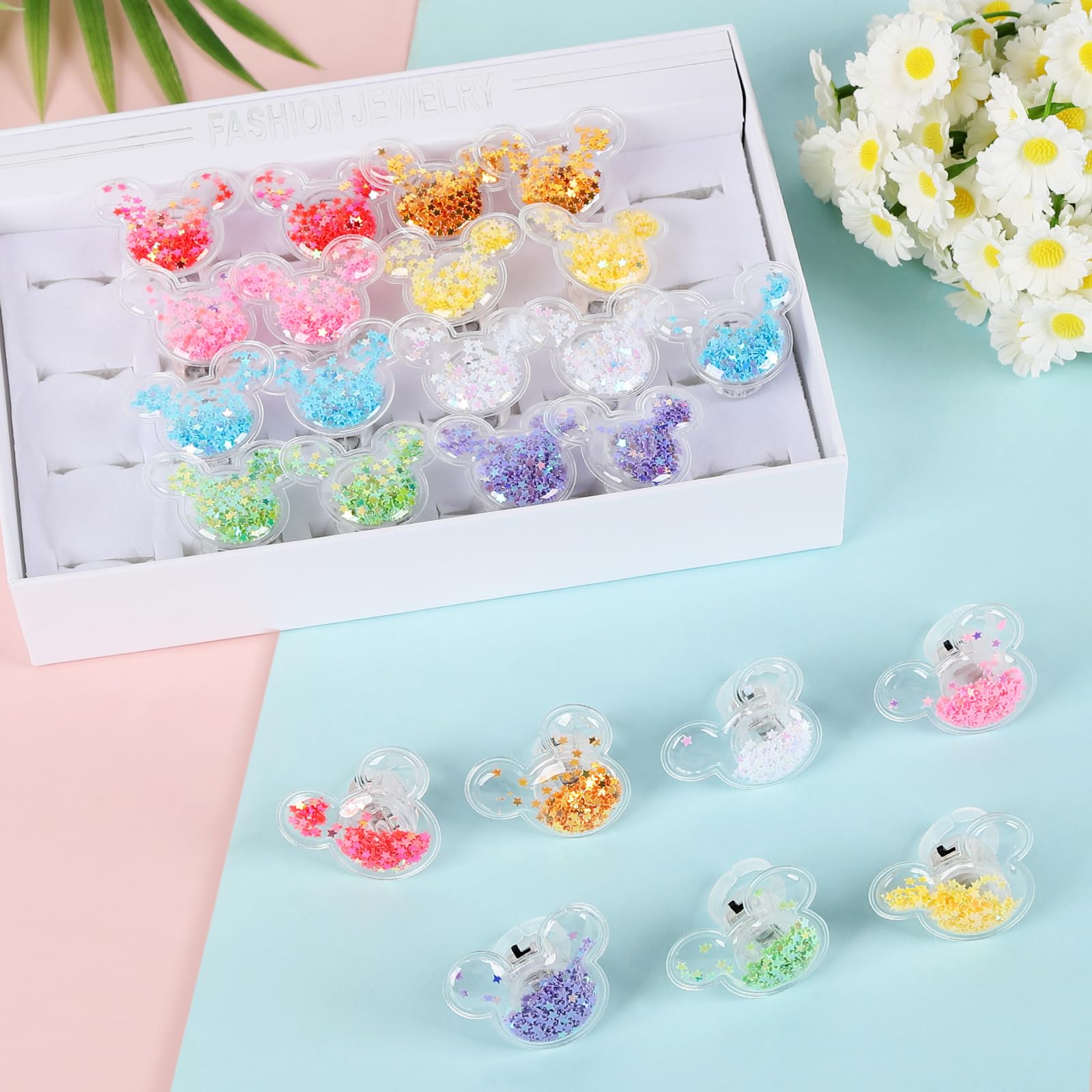 Mouse Party Favors cake topper with cute glow for desserts