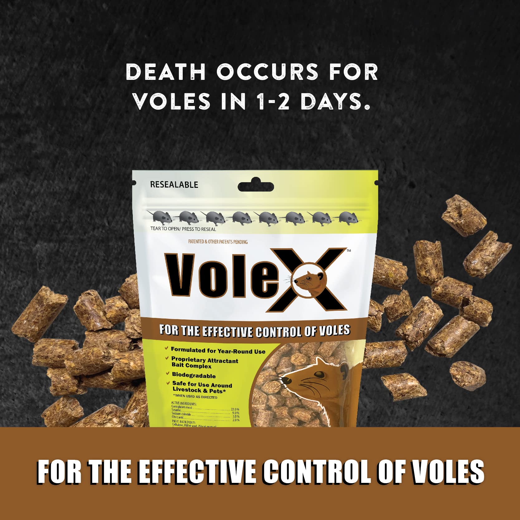 MouseX VoleX year-round use depiction for gardens.