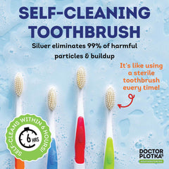 Mouthwatchers soft bristles provide gentle brushing for sensitive gums.