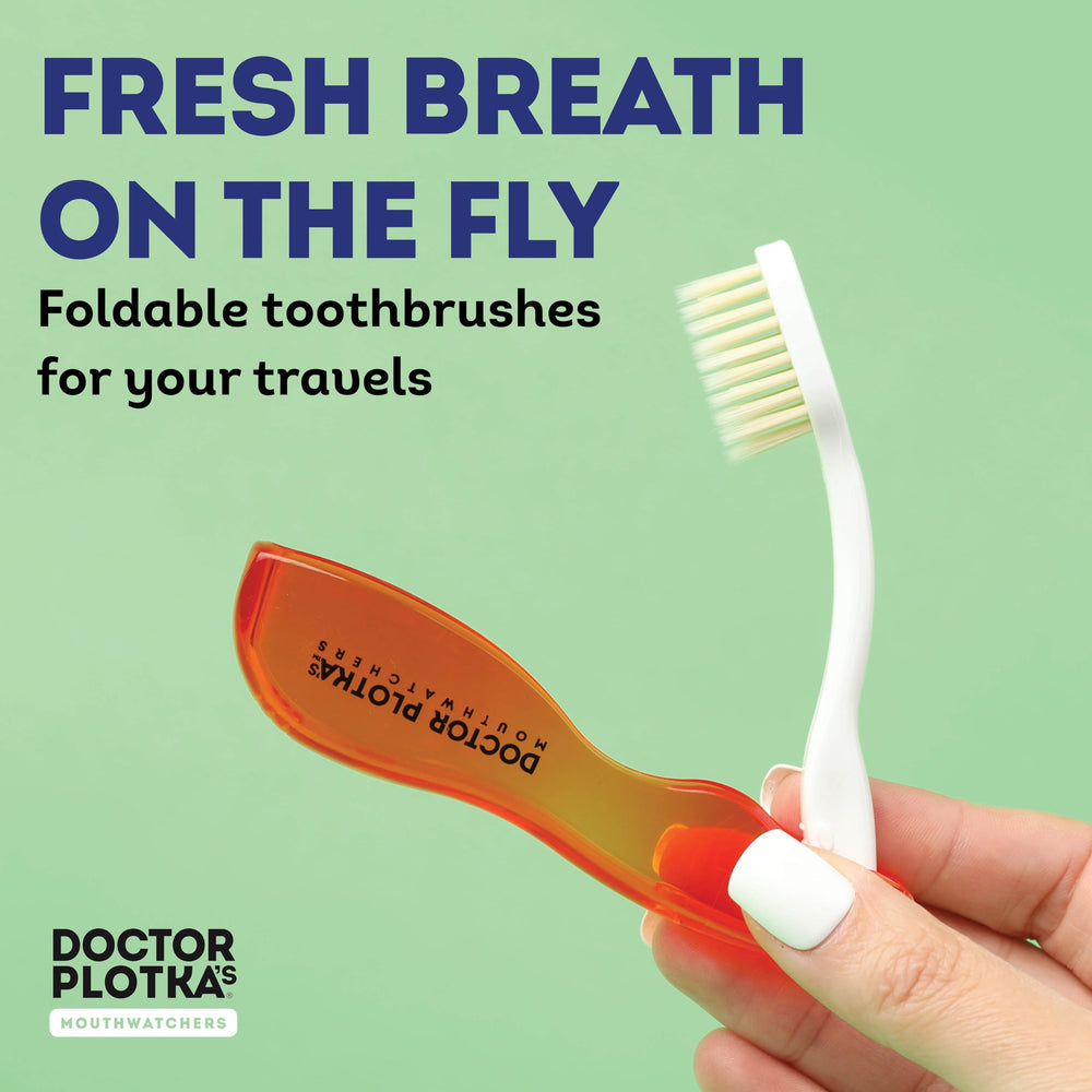 MOUTHWATCHERS dual-layer flossing bristles reach between teeth for deeper cleaning.
