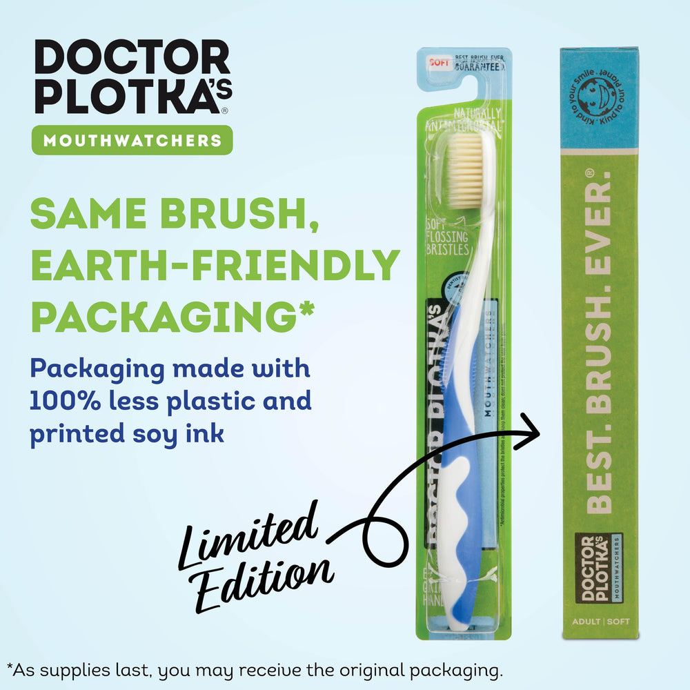 MOUTHWATCHERS gentle on sensitive teeth and gums for comfortable brushing.