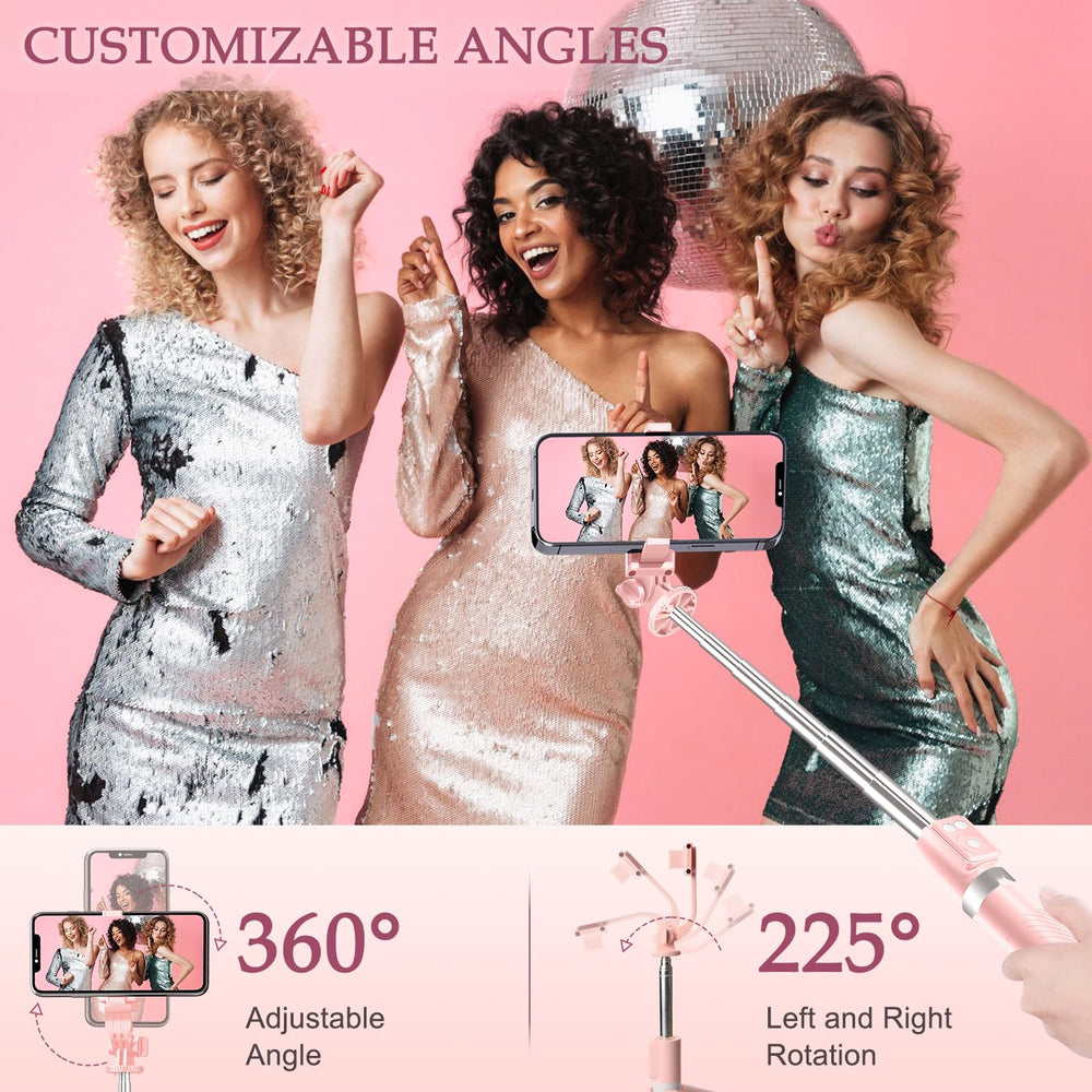 Mouzakon selfie stick tripod supports desktop and handheld shooting options