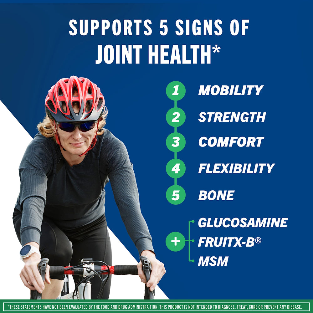 Move Free Advanced bottle front label highlights UNIFLEX and joint health ingredients.