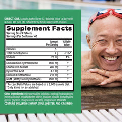 Close-up of Move Free Advanced tablets signaling joint health support.