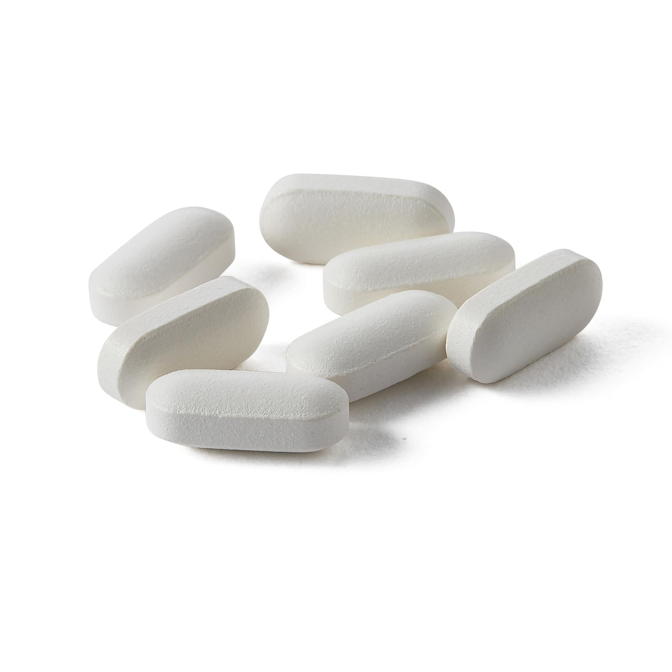 Move Free Advanced caplets poured from bottle illustrate easy daily dose.