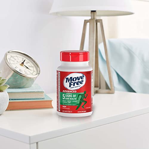 Move Free Advanced triple-pack box signaling 3-pack packaging.
