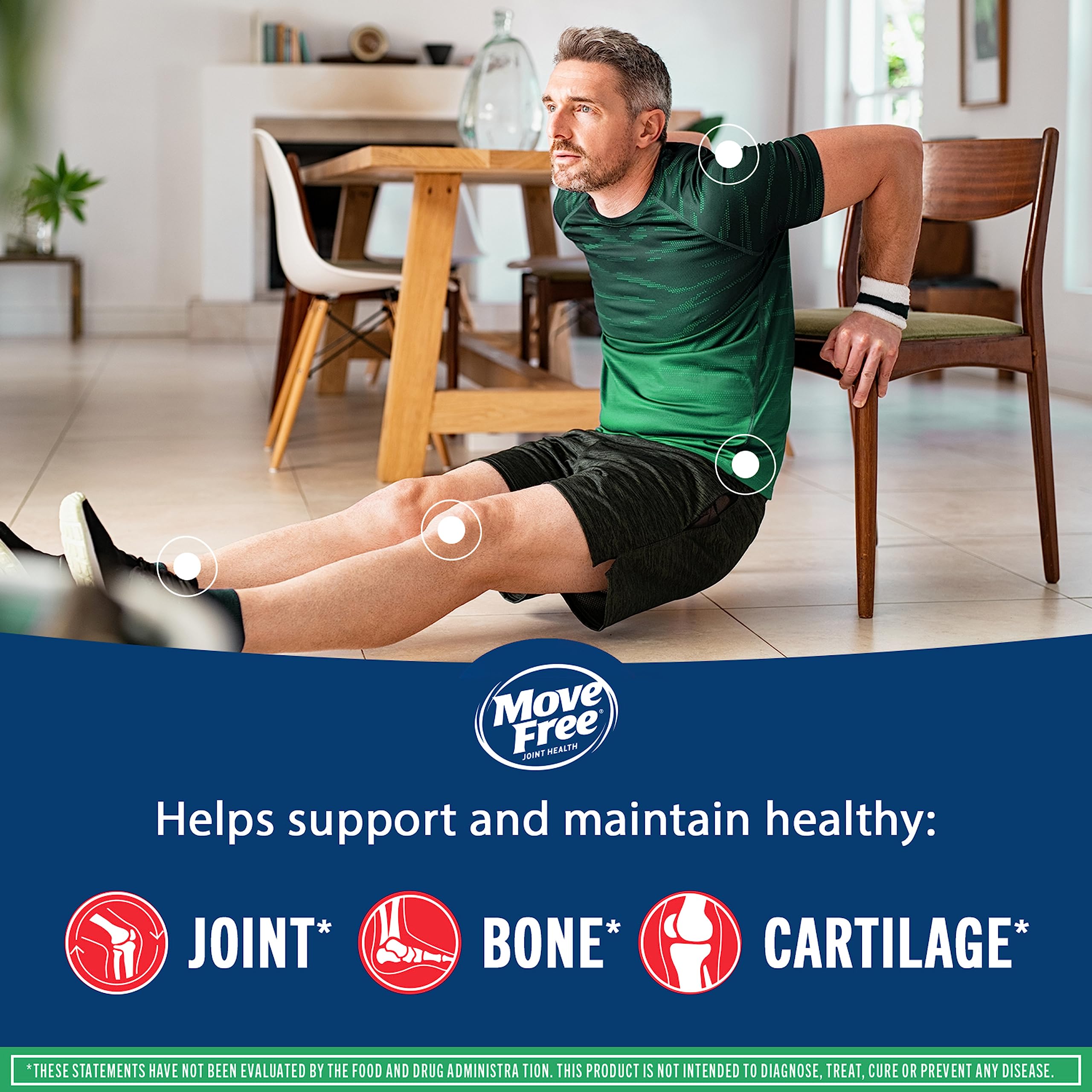 Move Free Advanced UNIFLEX mineral complex supports comfort in as little as two weeks.