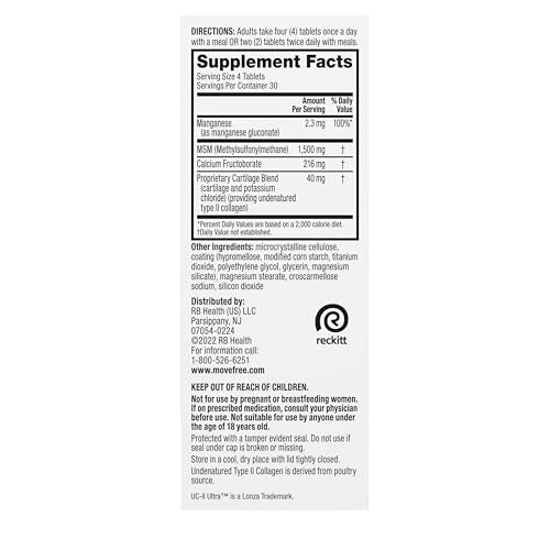 Move Free Ultra Pro 30-day supply packaging photograph