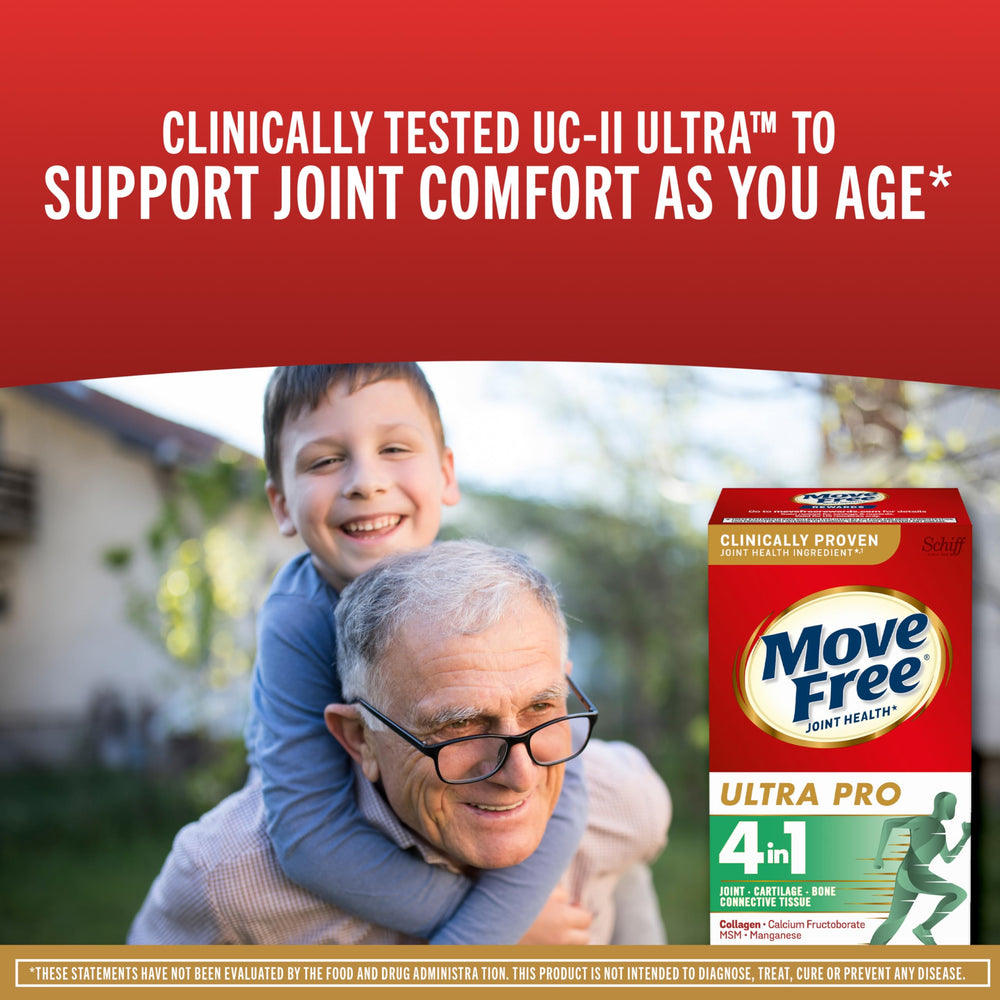 Move Free Ultra Pro Type II Collagen image emphasizing cartilage support