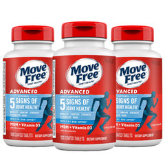 Move Free Advanced bottle front view showing joint support benefits