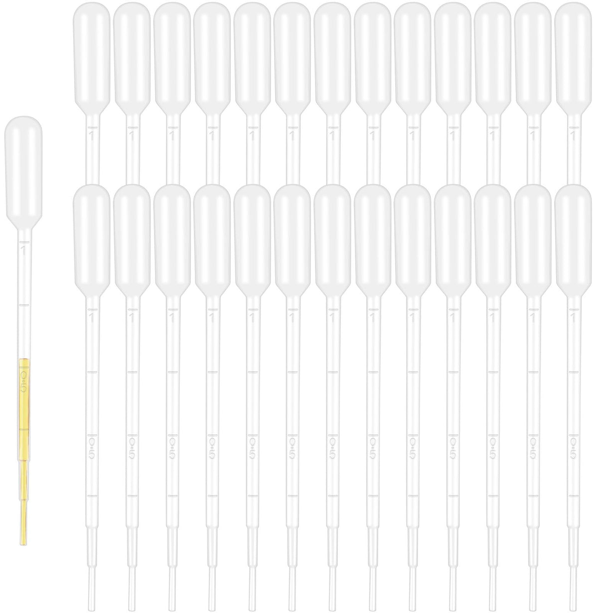 Moveland 120pcs 1ml pipettes for precise essential oil transfer
