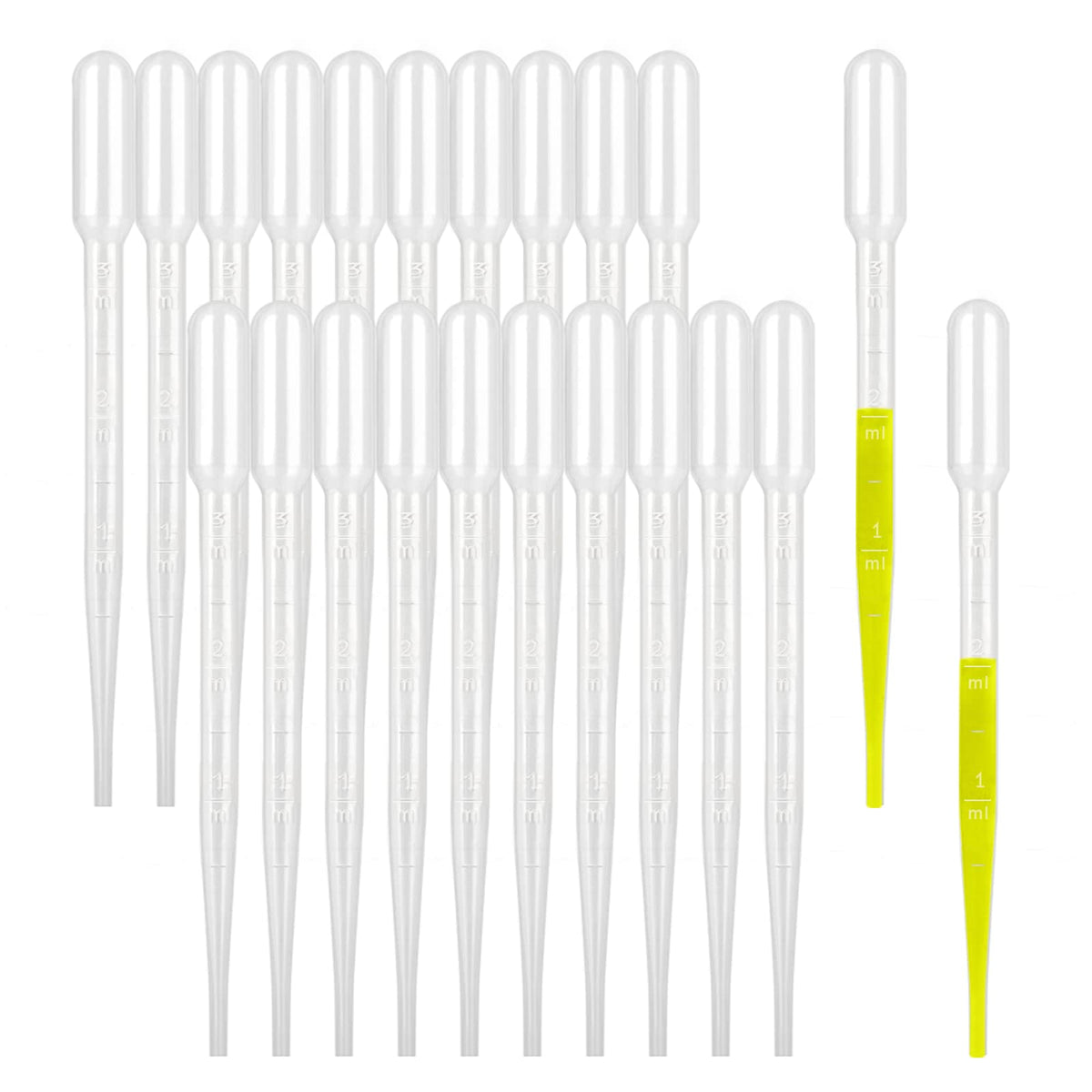 Moveland 200pcs 3ml pipettes, precise liquid transfer for labs and art projects.