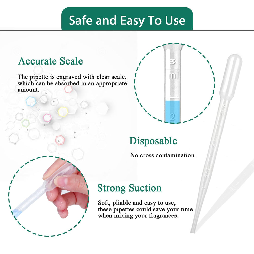 Moveland food-grade material pipettes, safe for non-toxic handling.