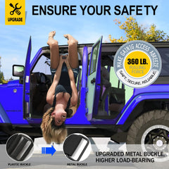 Close-up of Moveland buckle shows durable metal hardware for reliable support