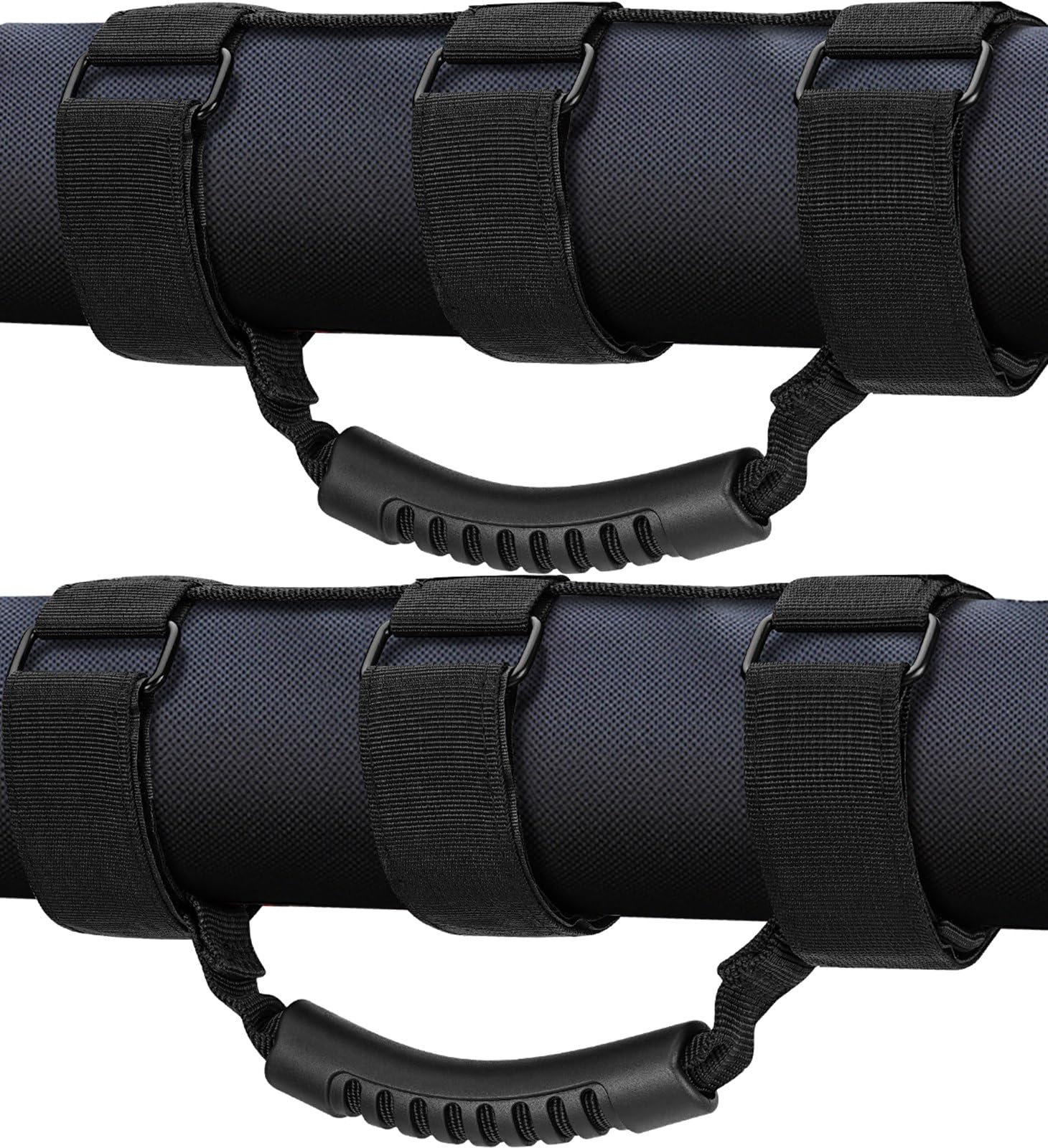 Moveland grab handle on roll bar offers secure entry grip for Jeep