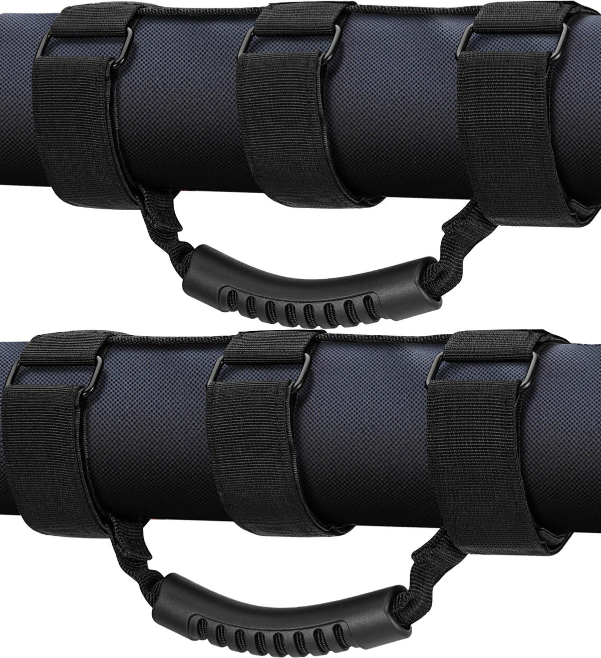Moveland grab handle on roll bar offers secure entry grip for Jeep