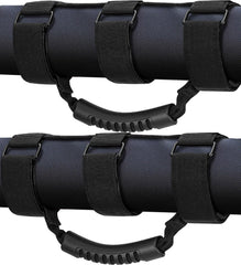 Moveland grab handle on roll bar offers secure entry grip for Jeep