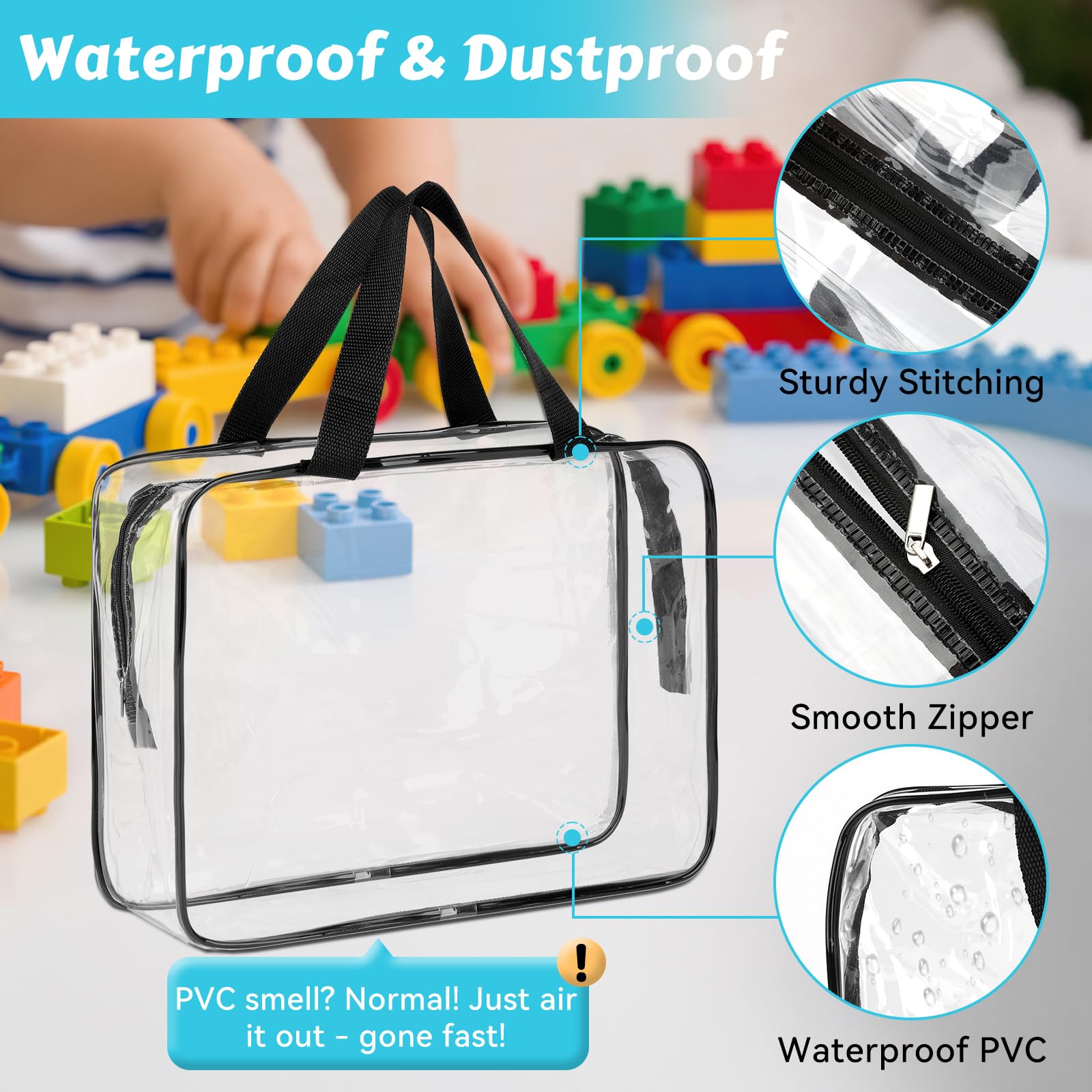 MOWPOG dust and moisture proof toy bags protecting belongings