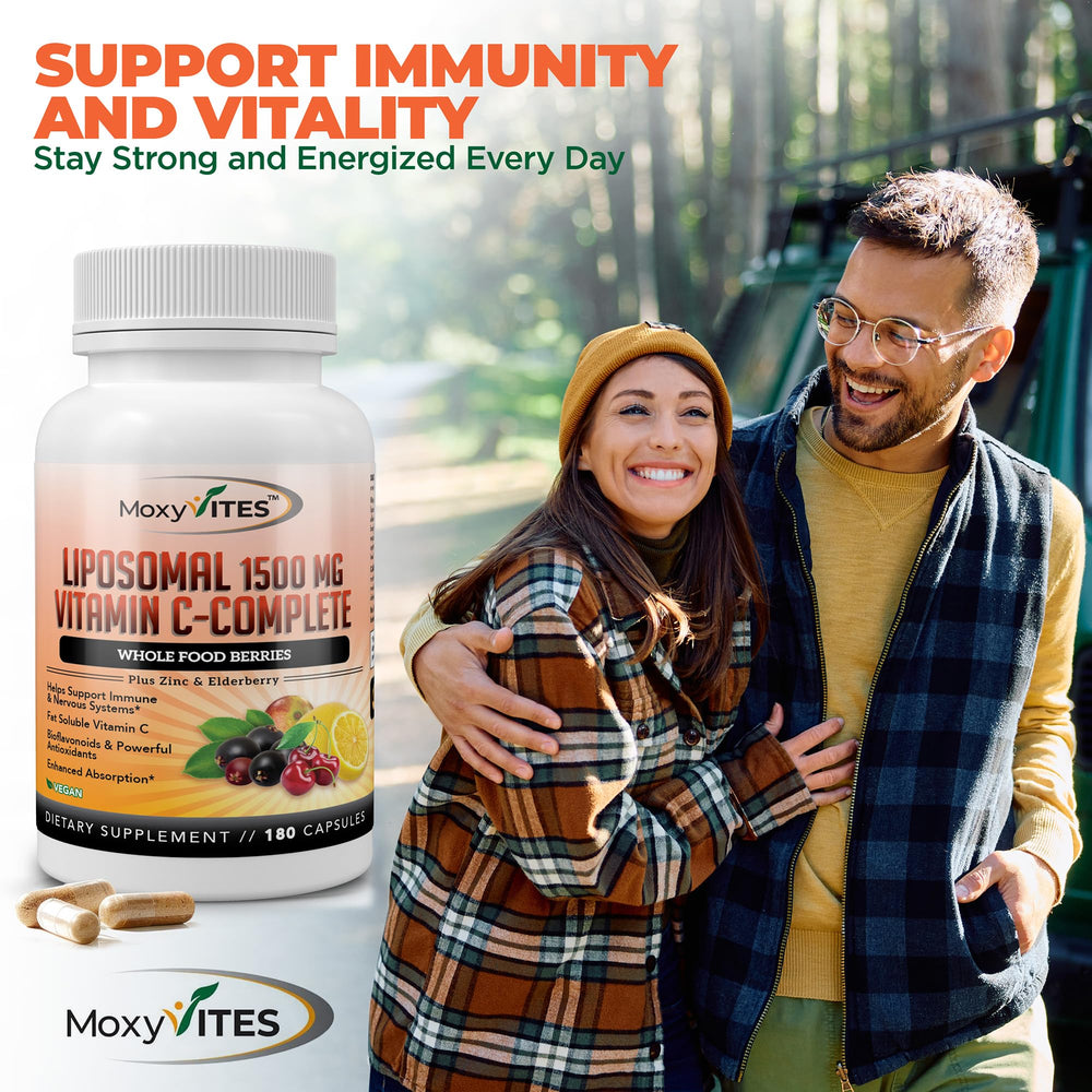 Non-GMO veggie capsules delivering vitamin C in a clean formula.
