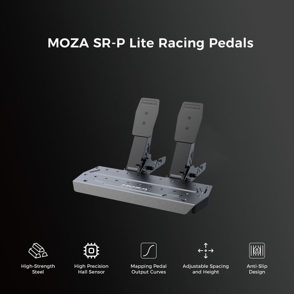 MOZA Quick Release system shown for easy wheel rim changes