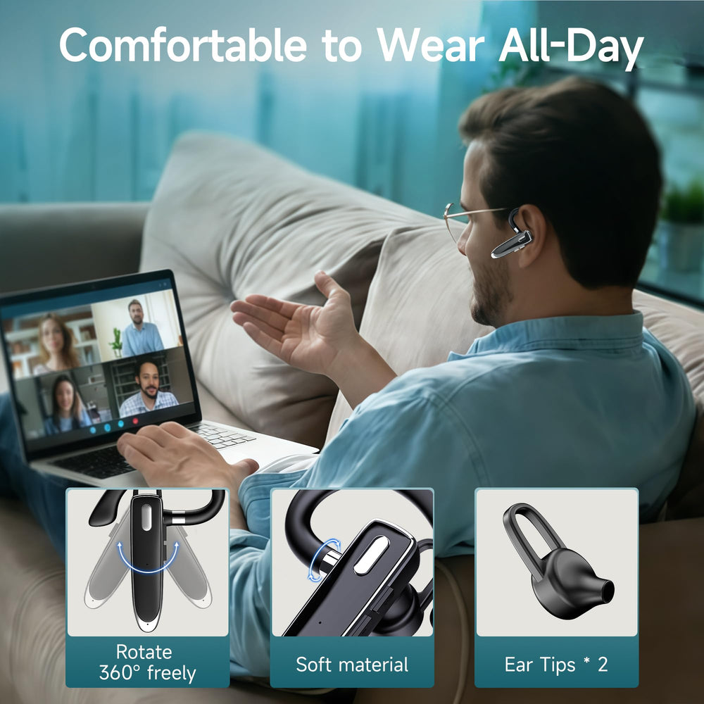 MOZC adjustable earhook ensures secure, comfortable wear.