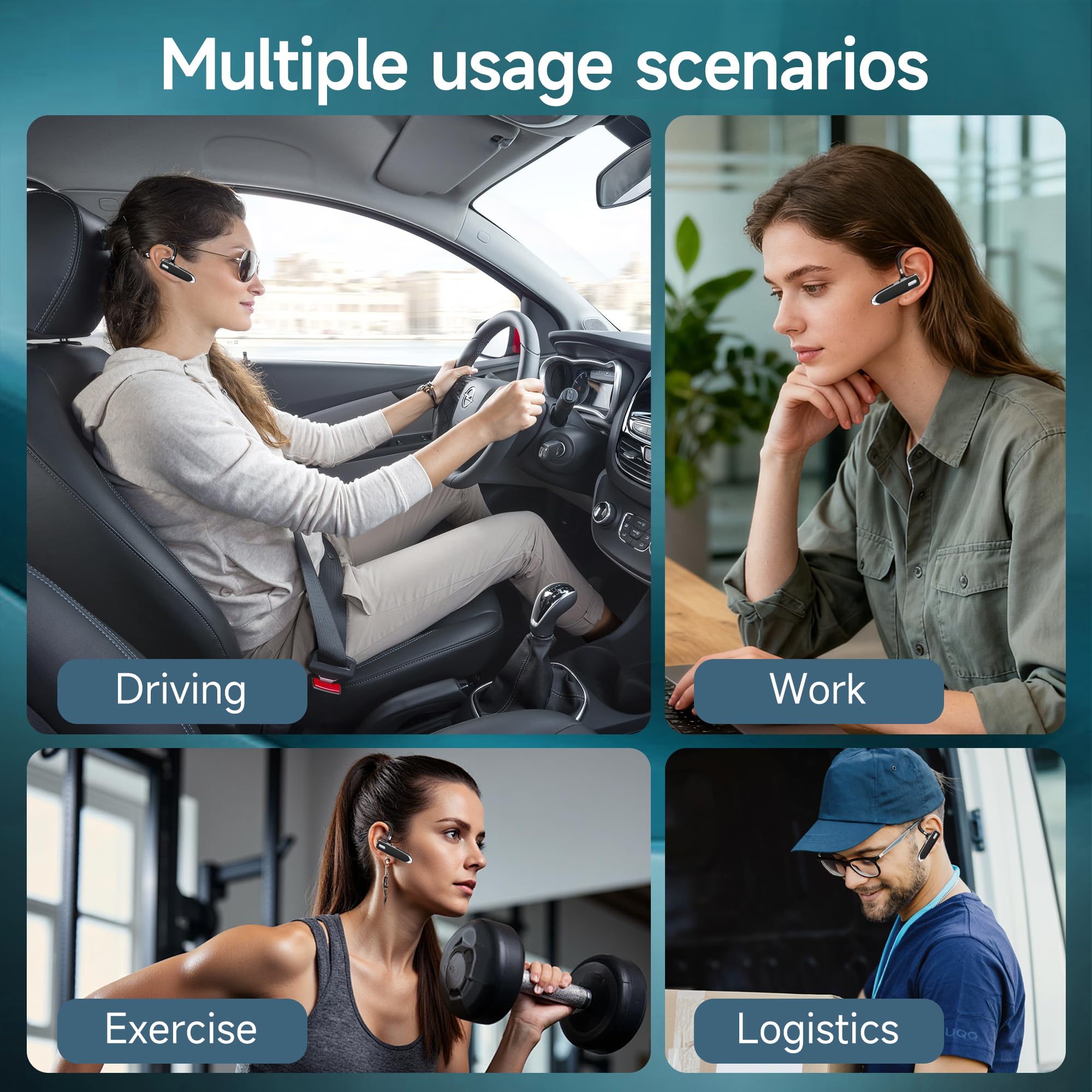 MOZC ergonomic single-ear design reduces fatigue over long shifts.