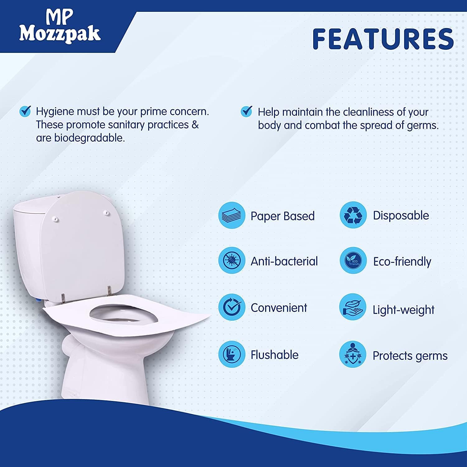 MP MOZZPAK kids-friendly covers ideal for potty training trips