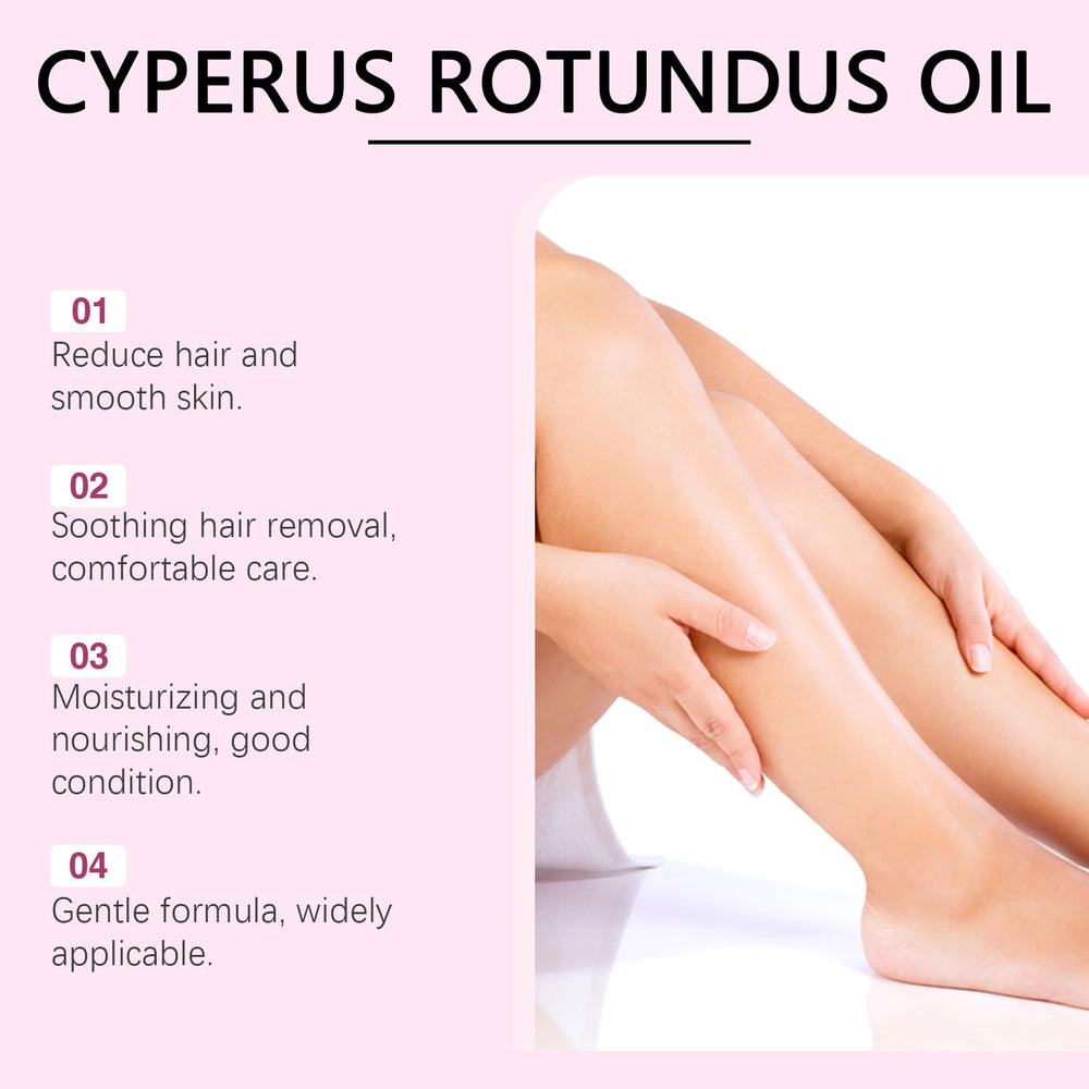 MQN Cyperus Rotundus oil ingredient highlight emphasizing growth slow-down