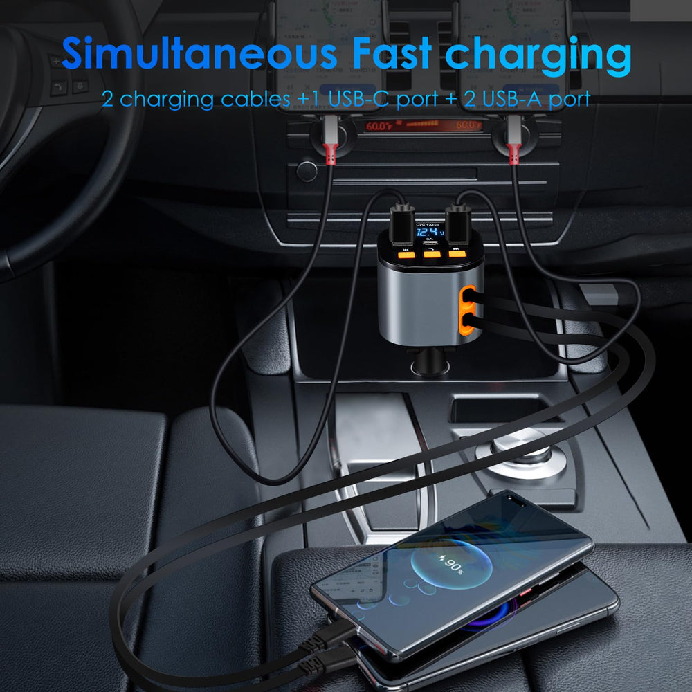 MQOUNY Bluetooth transmitter 5.3 for quick pairing and stable car connection