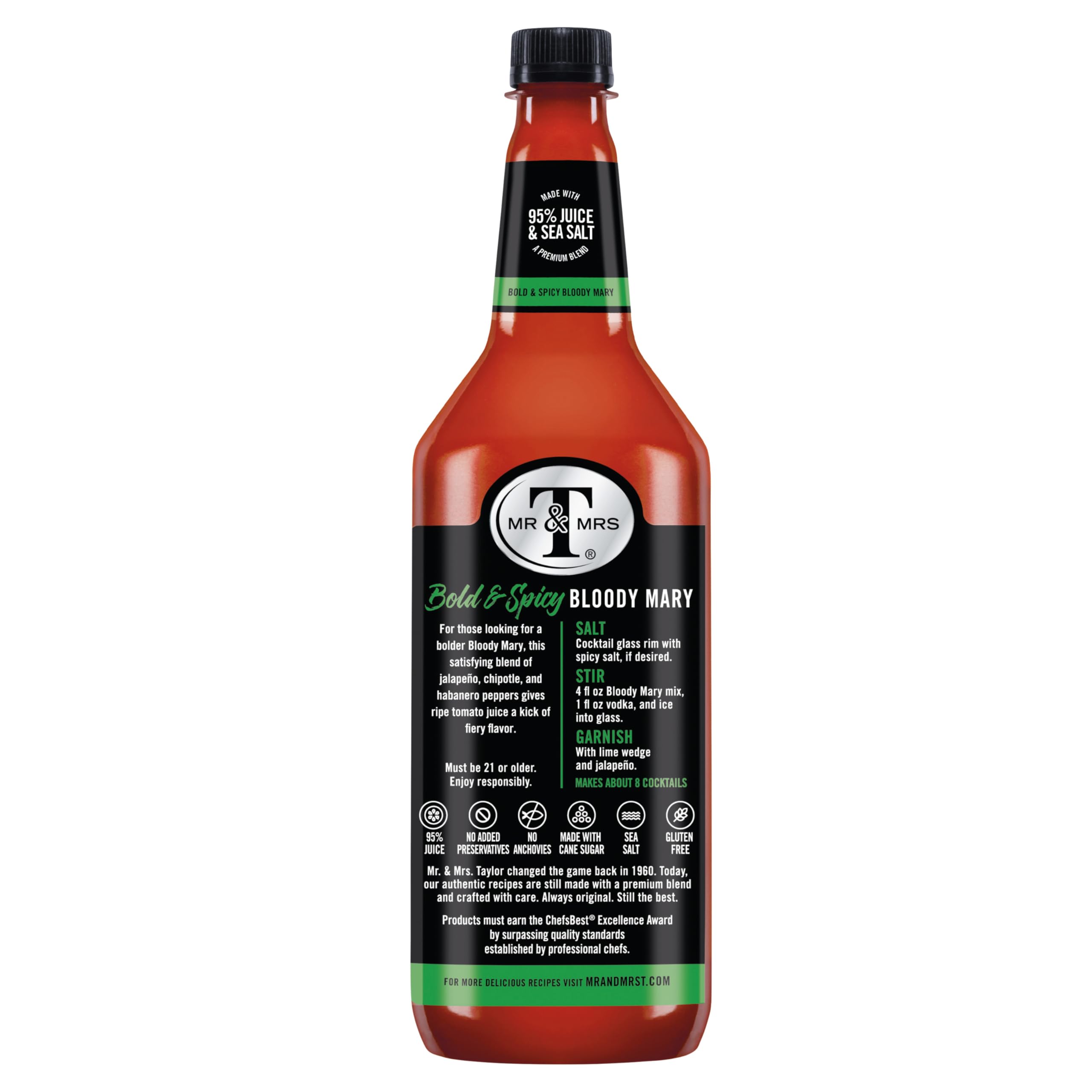 Mr & Mrs T Bold & Spicy Bloody Mary mocktail idea without alcohol.