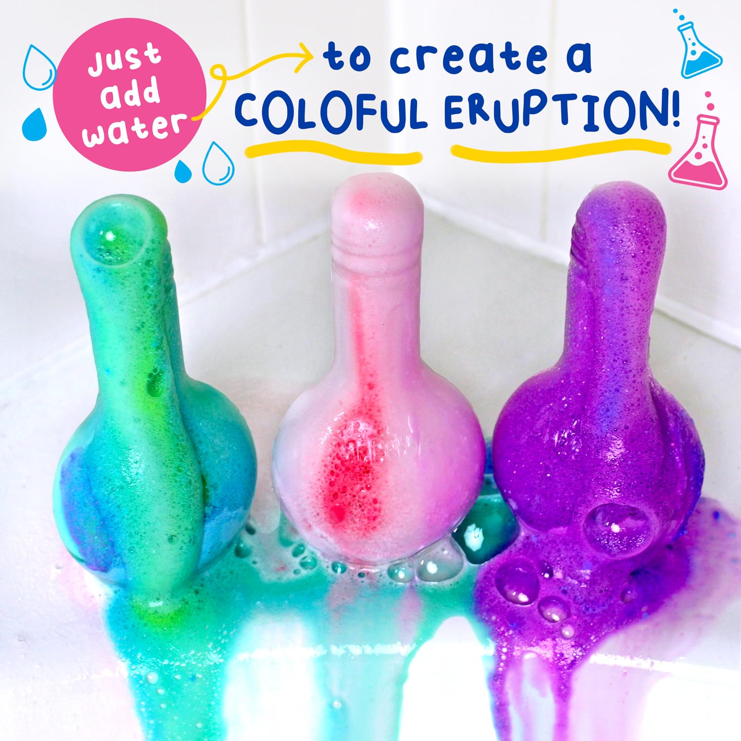 Mr. Bubble bath potion activity with safe, supervised play