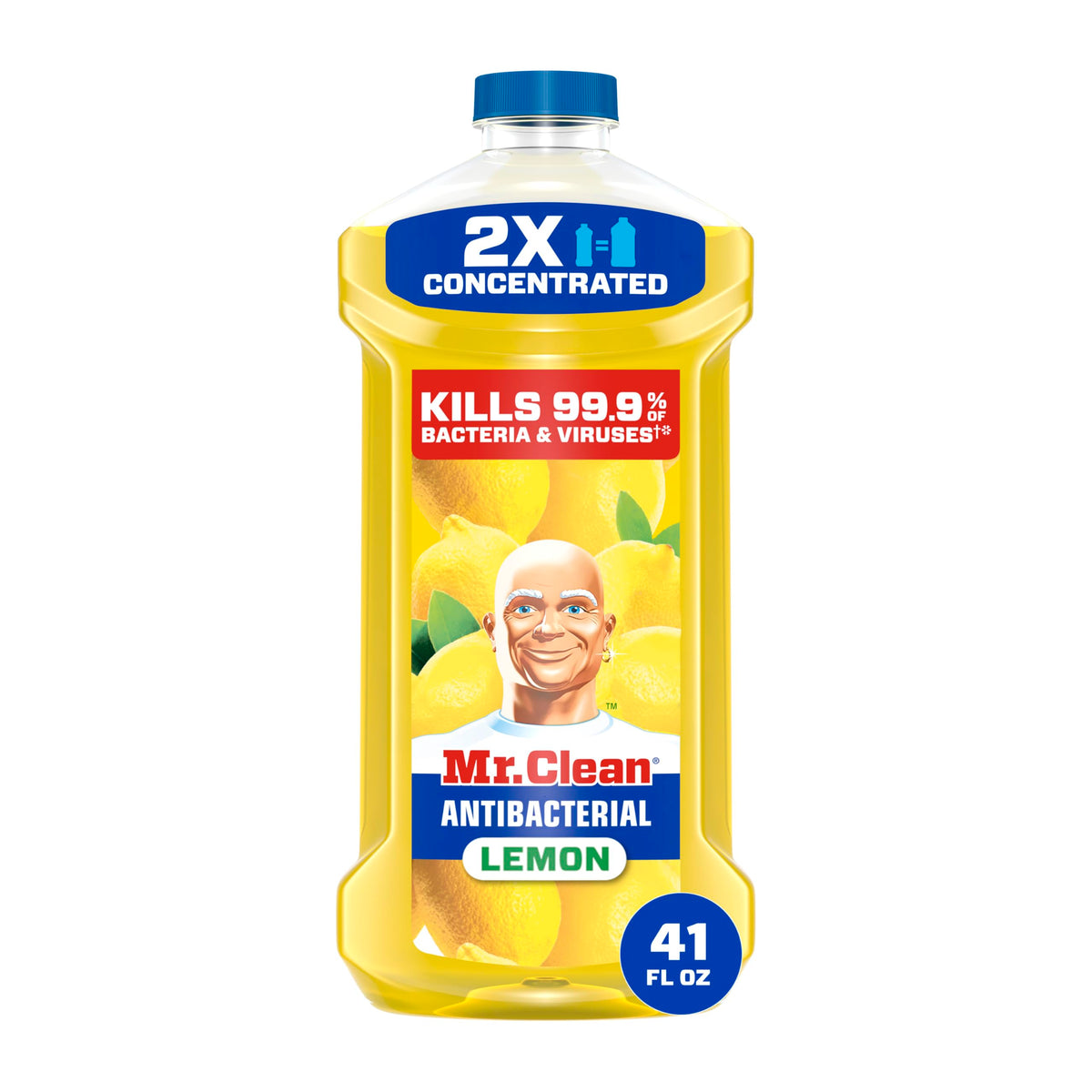 Mr. Clean All Purpose Cleaner lemon bottle boosts versatile cleaning and fresh scent.