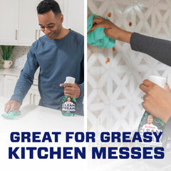 Mr. Clean Clean Freak cleaning mist activates on contact to cut through dirt.