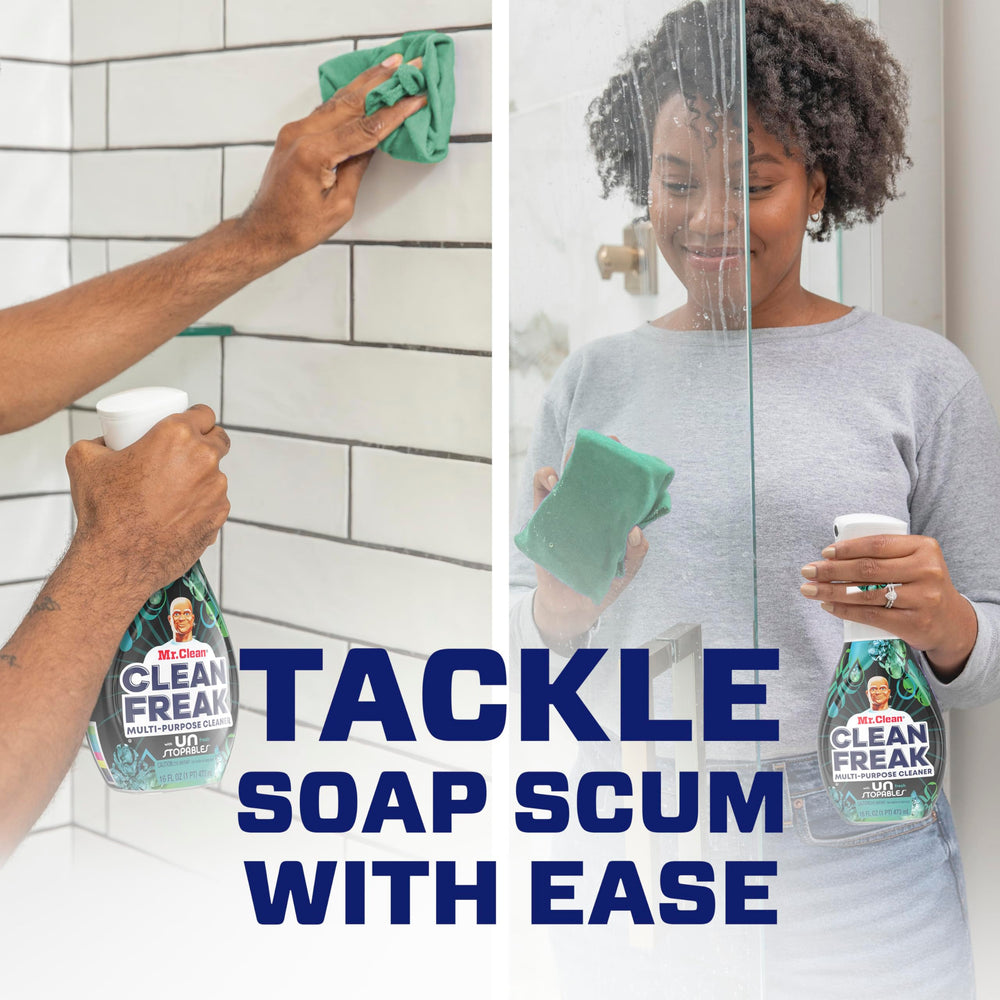 Mr. Clean Clean Freak used on kitchen surfaces and backsplashes for a deep wipe.