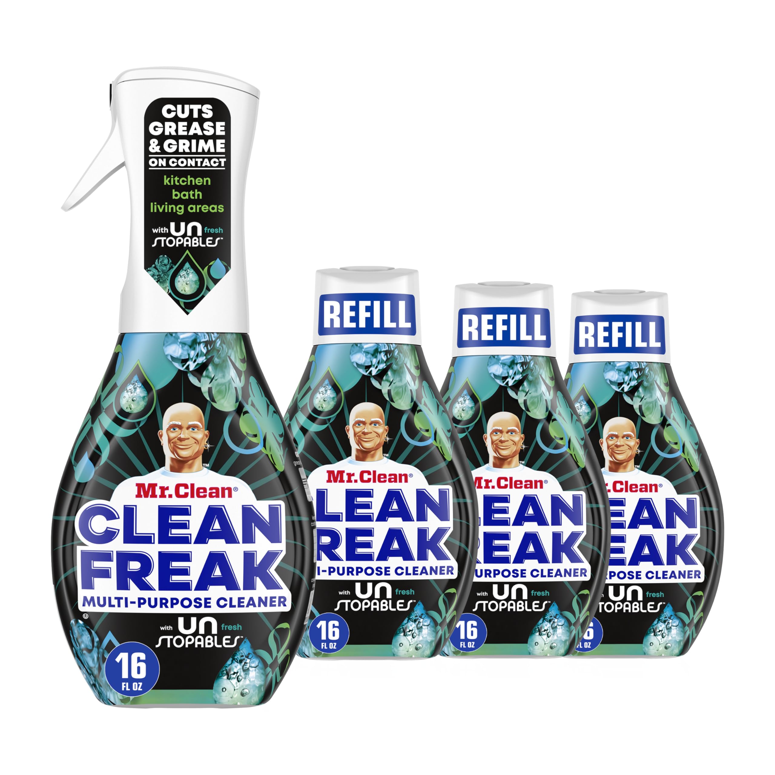 Mr. Clean Clean Freak Power Nozzle close-up for quick, even coverage on large surfaces.