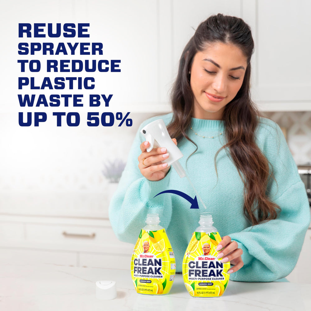 Mr. Clean Clean Freak Refill Bottle ready for quick top-ups.