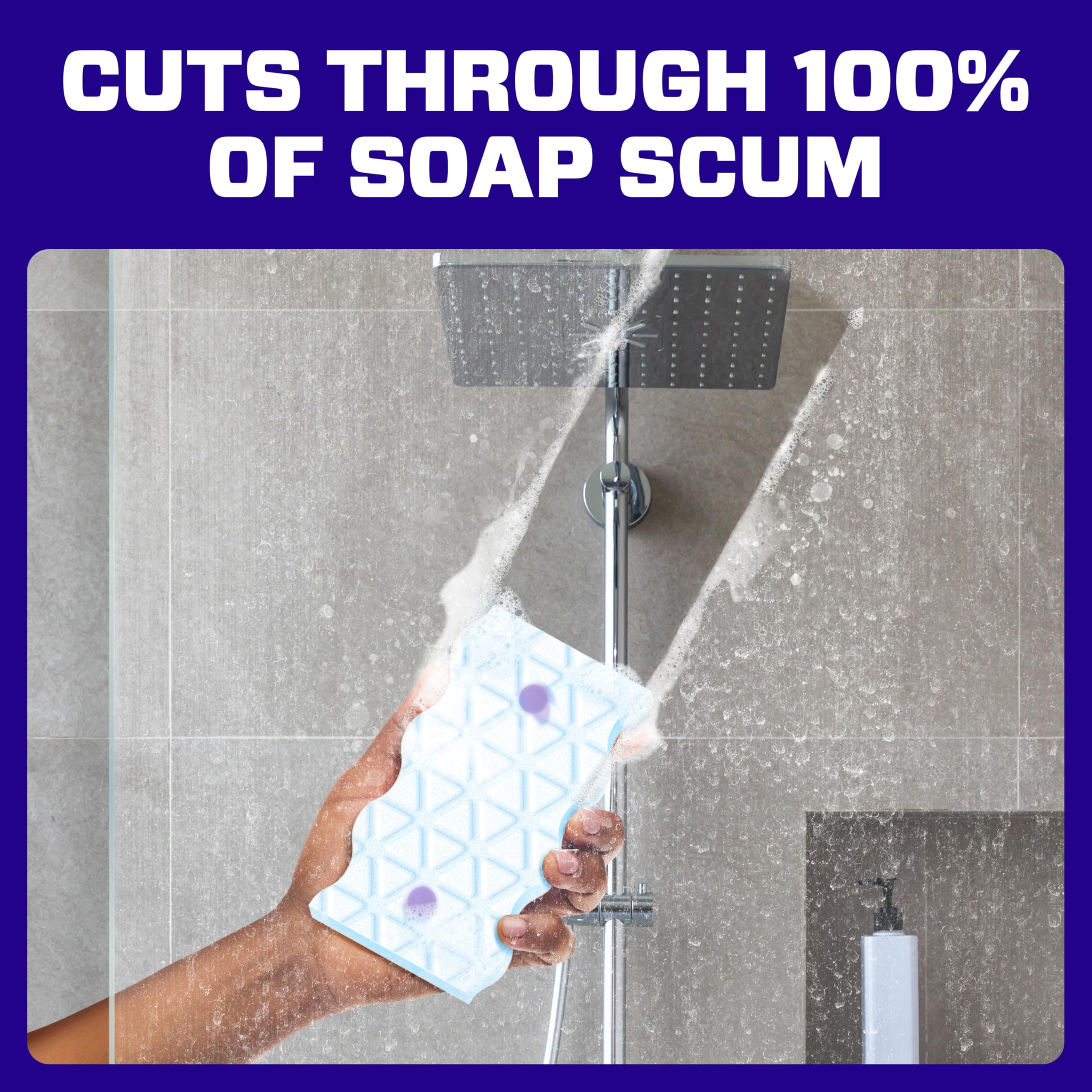 No extra cleaners needed for everyday bathroom spills.