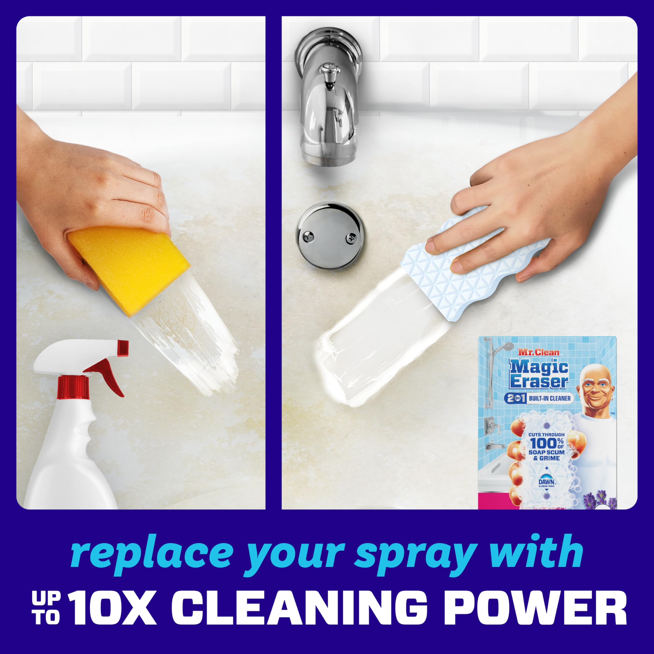 Lavender Febreze scent leaves a fresh aroma after cleaning.