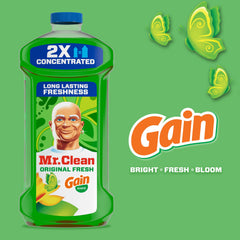 Mr. Clean multi-surface cleaner cleans countertops and floors quickly and effectively.